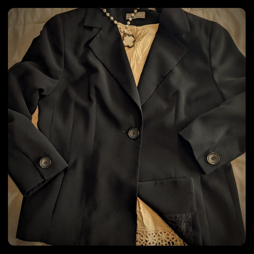 Kate Hill Size 14 Women'sBlack Blazer